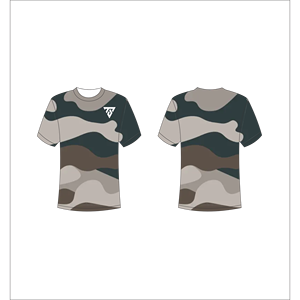 Camiseta de Camuflaje para Hombre, Manga Corta, Cuello Redondo, Estampada, Transpirable, Corte Regular, Informal, Trackstar OEM, Marca Privada TSI-G05-P0579 - Product Image 1