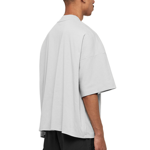 T-shirt à épaules tombantes, coupe ample, en coton lourd, uni, surdimensionné pour homme, fabriqué par SPORTISH IMPEX - Product Image 2