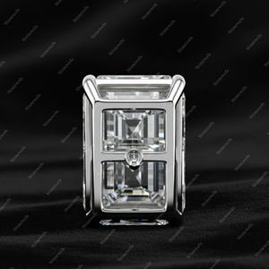 Pendientes de Plata de Ley 925 con Letra Inicial B, Diamante Cultivado en Laboratorio con Certificación GIA IGI, DEF VVS VS, Regalo para Él y Ella - Product Image 4