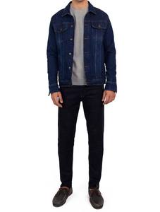 Chaqueta vaquera de algodón con estampado de moda nueva hecha en fábrica, chaqueta vaquera diseñada para hombre - Product Image 2