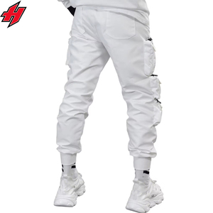 Men's Multi-Pockets Ribbons Bandage Tactical <b>Techwear</b> <b>Cargo</b> <b>Pants</b> High-Waist Sport Punk Hip Hop Joggers Casual Streetwear - Product Image 5
