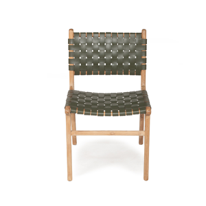 Solid <b>Wood</b> <b>Garden</b> <b>Chair</b> Woven Seat Dining Side <b>Chair</b> Natural Color Outdoor Furniture Minimalist Design Patio - Product Image 5