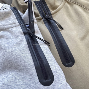 Sudadera con Cierre de Cremallera y Logotipo Personalizado de Moda 2025, Tejido de Punto con Capa de Aire, 100% Algodón, Secado Rápido, Transpirable, Sudadera Casual para Hombre con Cierre de Cremallera de un Cuarto, Felpa de Alta Calidad - Product Image 3