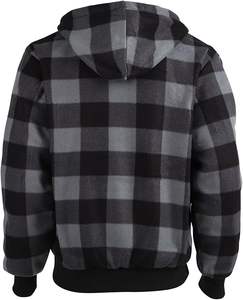 เสื้อฮู้ดดี้ผู้ชายลายตารางหมากรุก ผ้าเนื้อนุ่ม ระบายอากาศได้ดี ผลิตจากวัสดุคุณภาพดีที่สุด รับทำโลโก้ตามแบบที่ต้องการ รับผลิตเสื้อฮู้ดดี้แบรนด์ส่วนตัว - Product Image 3