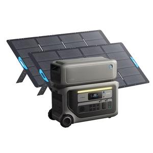 Station d'alimentation portable de qualité supérieure avec 2 panneaux solaires de 400 W, 3072 Wh, générateurs solaires de 6000 W, pour les pannes de courant, le camping, les camping-cars - Product Image 4