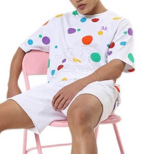 T-shirt surdimensionné confortable T-shirt taille personnalisée respirant en stock T-shirt surdimensionné en coton - Product Image 5