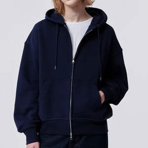 เสื้อฮู้ดกำหนดเองขายส่ง | เย็บปักถักร้อย, พิมพ์พัฟ, พอดี boxy | เสื้อสวมหัวโอเวอร์ไซส์และซิปขึ้น - Product Image 4