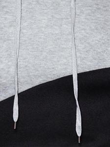 Sudadera con capucha informal para hombre 2025 algodón de alta calidad polar invierno cálido color liso bloque pulóver Sudadera con capucha - Product Image 4