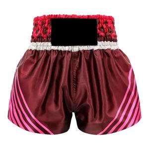 Venta al por mayor de fábrica Sport Muay Thai Shorts Trunks Kick Martial Arts Training Gym Clothing Private Logo Boxing Shorts - Product Image 4