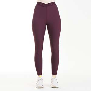 Leggings C2 color granate de cintura alta con malla y cintura elástica, talla grande, para gimnasio, hasta el tobillo, con estampado de leopardo, talla XS - Product Image 3