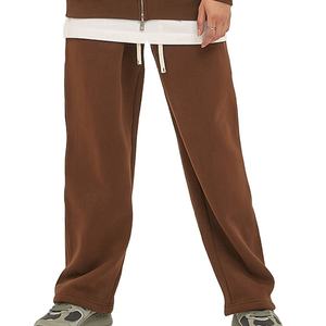 Pantalons de survêtement en toile mi-lourds pour hommes, style formel, personnalisables, jambes droites, pantalons amples - Product Image 1