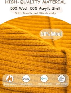 Gorro de Invierno Unisex con Forro de Satén, Gorro Térmico de Punto, Protege el Cabello, Forro Suave, Pedido al por Mayor - Product Image 6