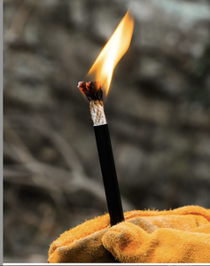 Arrancador de fuego Cuerda Mecha de supervivencia Cuerdas Tinder Tubo de manga de aluminio Mecha de cera impermeable Camping Senderismo Trekking Aventura al aire libre - Product Image 3