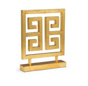 Sculpture en aluminium de dessus de table de conception de haute qualité Finition dorée Pièce maîtresse de table décorée - Product Image 1