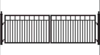 Portails battants doubles en fer forgé de haute qualité, modernes et traditionnels, galvanisés, étanches, 3 mètres, faciles à assembler, pour la sécurité domestique, personnalisables