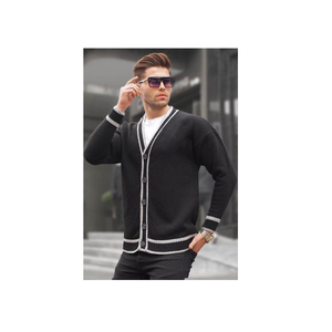 Cardigan coton homme tricot acrylique nouvelle saison 2019 - Product Image 1