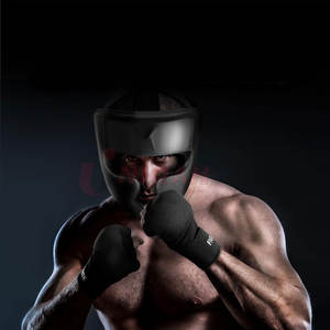 Pour le protège-tête de boxe personnalisé de haute qualité bleu rouge confortable Logo personnalisé taille personnalisée en cuir PU - Product Image 3