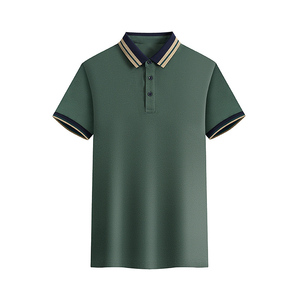 Camisa Polo de Manga Corta para Hombre, Diseño Casual Holgado con Botones, Color Sólido, Verano, Personalizable con Logotipo OEM - Product Image 5