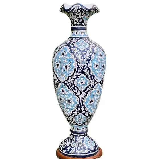 Hand bemalte Kamel hautvase, Pakistan Hand bemalte Kamel hautvase, hand bemalte Kamel hautlampen vasen form