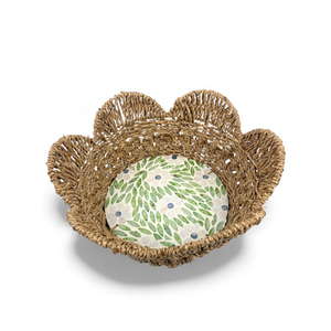 Flor de Nácar con Incrustaciones y Borde de Pasto Marino para Servir Comida, Decoración de Mesa y Uso Doméstico, de Vietnam - Product Image 2