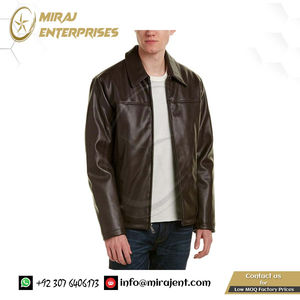 Blouson aviateur d'hiver taille XL pour hommes en cuir végétalien coupe-vent respirant tissu léger surdimensionné Service OEM disponible - Product Image 2