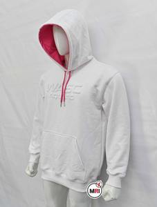 Pull surdimensionné en relief sur mesure Sweat à capuche bicolore avec logo brodé au dos pour unisexe - Product Image 4