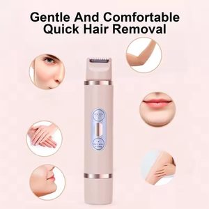 Rasoir électrique 2-en-1 pour femme, mini-tondeuse double tête rechargeable sans fil pour jambes, aisselles, bras, étanche IPX7 pour utilisation en camping-car - Product Image 6
