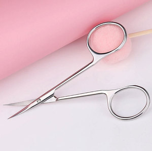 Beauté russe de haute qualité écologique ciseaux à sourcils courbe bouche en acier inoxydable épilation tondeuse outils de soin des ongles - Product Image 6