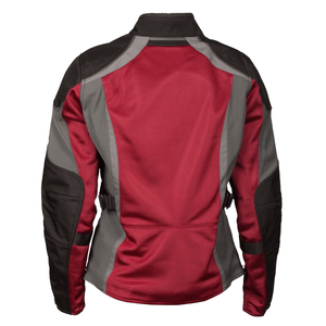 Maroon & <b>Grey</b> Touring Protection Motorbike <b>Jackets</b> <b>Waterproof</b> Motorcycle Cordura Textile <b>Jacket</b> For Men & Women - Product Image 4