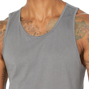 เสื้อกล้ามออกกำลังกายผู้ชายคุณภาพส่ง ปี 2024 ไซส์ XL ผ้าสแปนเด็กซ์ แห้งเร็ว เป็นมิตรกับสิ่งแวดล้อม ระบายอากาศได้ดี สวมใส่สบาย แบบถัก - Product Image 6