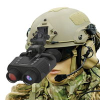 Jumelles de vision nocturne, lunettes de vision nocturne, double écran, vision 3D, dispositif de vision nocturne infrarouge 300 m pour utilisation montée sur casque