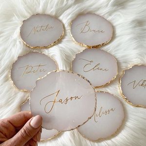 High quality wood <b>coasters</b> for kitchen dining room bedroom restaurants hotels Healing Crystal White Quartz Sold <b>Coaster</b> Quartz - Product Image 3