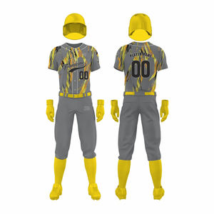 2026 nuevo diseño de alta calidad 100% poliéster conjunto de uniforme de béisbol personalizable secado rápido transpirable al por mayor - Product Image 2