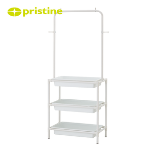 Porte-pantalons suspendu OEM Cintres pour maison moderne Rangement organisateur de linge Taiwan Fabricant de meubles de maison avec 3 bacs - Product Image 2