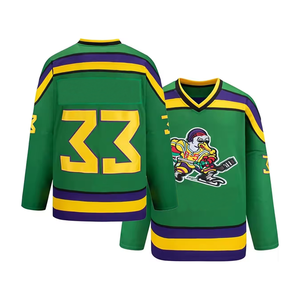 Vente en gros de maillots de hockey sur glace sur mesure avec logo imprimé par sublimation, couleur personnalisée, équipe de hockey 100% polyester pour hommes - Product Image 5