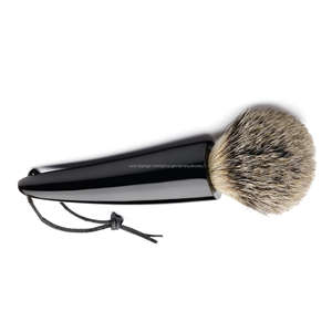 Brosse à raser en corne de buffle naturelle, dernière qualité supérieure, accessoire de toilettage fait à la main, brosse à raser en corne écologique - Product Image 4