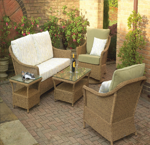 Juego de muebles de bastón con estilo, juego de sofás seccionales de mimbre para uso en interiores y exteriores en los jardines, Patio, salón de banquetes de Hotel en casa - Product Image 2