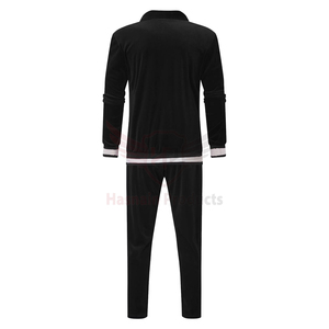 Survêtements athlétiques décontractés pour l'échauffement du jogging avec fermeture éclair intégrale Survêtements de sport grande taille pour hommes en polyester deux pièces - Product Image 4