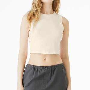 Wholesale Sleeveless Casual Women Cropped Tank <b>Tops</b> / New Arrival Custom Logo Ladies Fashion Women Tank <b>Tops</b> - Product Image 1