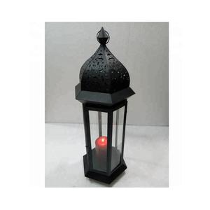 Bougeoir décoratif en verre métallique noir, Style Antique personnalisé pour la décoration de la saint-valentin, utilisation pour l'exportation - Product Image 1