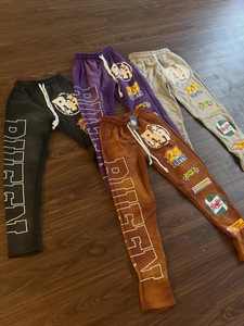 Pantalones Deportivos de Mujer, Estilo Vintage, con Cordón, de Felpa Francesa 100% Algodón, Estampado Serigrafiado, Lavado Ácido, Acampanados, Personalizados, de Alta Calidad - Product Image 6