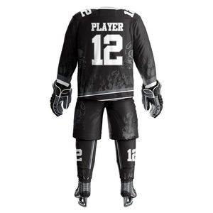 Ensembles d'uniformes de hockey sur glace pour hommes de qualité supérieure, design unique, fabriqués au Pakistan, 100 % polyester, respirants, séchage rapide, logo personnalisé pour l'équipe - Product Image 5
