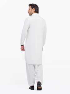 Salwar Kameez pakistanais pour hommes, vêtements de créateur, coupe classique, tenue musulmane traditionnelle moderne pour mariage, Eid, ou bureau. - Product Image 5