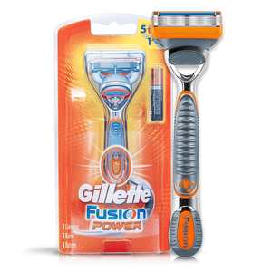 Gillette-Recambios de cuchillas de afeitar para hombre, 10 cartuchos de Fusion 5, 2 cartuchos ProGlide, tira de luces para un afeitado más cómodo - Product Image 1