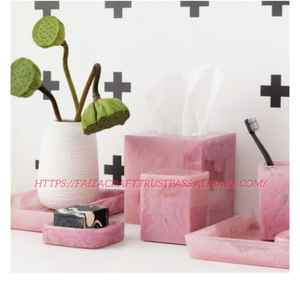 Boîte à mouchoirs en résine avec incrustation de résine étui de support en résine pour serviettes pour cadeaux en Inde - Product Image 4