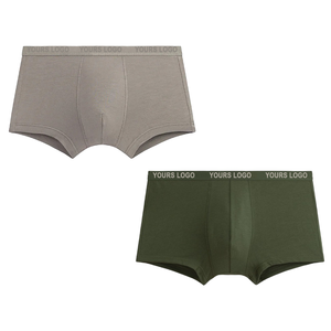 Bóxers de cintura media para hombre, conjunto de ropa para hombre, 95% algodón, 5% licra, logotipo personalizado, ropa interior hecha en Vietnam, precio al por mayor - Product Image 1