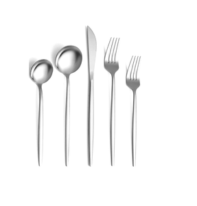 Forme classique design couverts ensemble en acier inoxydable dîner couteau cuillère fourchette maison cuisine restaurant vaisselle mariage événement décor - Product Image 1