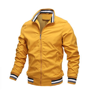 New Style Good Quality Comfortable Flight Bomber Jacket Men <b>Polyester</b> <b>Nylon</b> <b>Fabric</b> Bomber Jacket Wholesale Bulk Bomber Jacket - Product Image 5