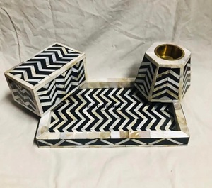 Juegos de bandejas decorativas para quemador de incienso, lo último en fregona con incrustaciones de hueso, regalo de Ramadán, bandeja para quemador Bakhoor DE LA India de STAR CRAFTS INDIA - Product Image 3