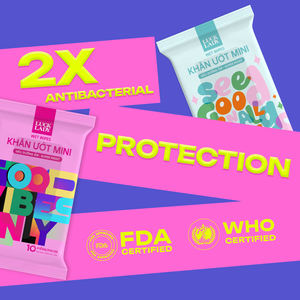 Toallitas Húmedas Sin Fragancia (Tui Ngoai) Paquete de 6 Mini Bolsas Uso Femenino 10 Piezas No Tejidas Antibacterianas Extra Suaves para el Cuidado de la Piel - Product Image 6